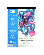 Bloco para Ilustração Cis Graf 180g A4 28 folhas