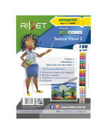Bloco Textura Visual 2 Eco Cores 7 Cores 36 Folhas 180g Ridet