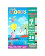 Bloco Textura Visual Eco Cores 7 Cores 36 Folhas 180g Novaprint