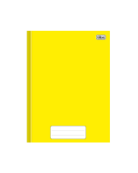 Caderno 1/4 Capa Dura Brochura 48 fls Pepper Amarelo Tilibra