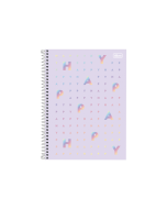 caderno universitario 10 materias happy vm 160 fls tilibra