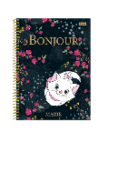 Caderno Universitário 10 Matérias Marie 160 fls Foroni Amarelo