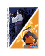 Caderno Universitário 10 Matérias Naruto 160 Fls S.D Prata
