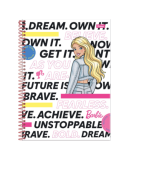 Caderno Universitário 1 Matéria Barbie 80 fls Foroni Branco