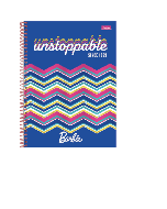 Caderno Universitário 1 Matéria Barbie Teen 80 fls Foroni Preto