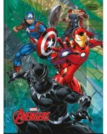 Caderno Universitário Brochura Avengers 80 fls Tilibra Preto