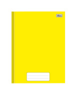 Caderno Universitário Brochura Capa Dura 96 fls D+ Amarelo Tilibra