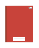 Caderno Universitário Brochura Capa Dura 96 fls D+ Vermelho Tilibra