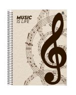 Caderno Universitário para Música 80 fls Animativa BR