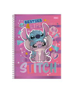 Caderno Universitário 1 Matéria Stitch 80 fls Foroni Azul