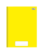 Caderno Universitário Brochura Capa Dura 48 fls D+ Amarelo Tilibra
