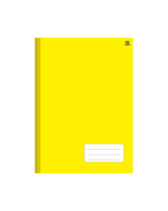 Caderno Universitário Capa Dura Brochura 48 fls Amarelo Animativa