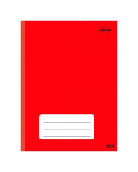 Caderno Universitário Capa Dura Brochura 96 fls Vermelho Animativa