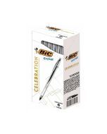 Caneta Esferográfica Cristal Celebration Prata Caixa c/ 25 un