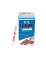 Caneta Marca Texto Lumini Ink Rosa Cis CX c/12 un