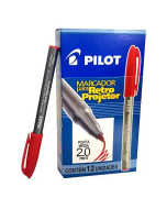 Caneta para Retroprojetor Pilot 2.0 mm Vermelha CX c/12 un
