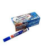 Caneta para Tecido Acrilpen Azul Turquesa Acrilex CX c/12 un