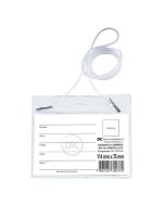 Capa Transparente para Crachá com Cordão 114m x 75mm DAC