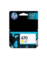 Cartucho HP 670 Amarelo Original 3,5ml (CZ116AB)