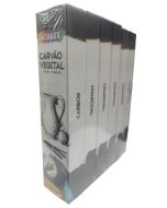 Carvão Vegetal Médio Preto Acrilex 6 caixas com 6 unid. cada