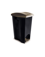 Cesto de Lixo E-Black c/Pedal 30 Litros Plasutil Ref:3496