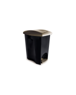 Cesto de Lixo E-Black c/Pedal 7 Litros Plasutil Ref:3494