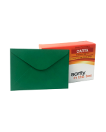 Envelope para Convite 114x162 Verde Escuro Scrity CX c/100 un