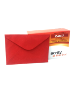 Envelope para Convite 114x162 Vermelho Scrity CX c/100 un