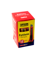 Estilete Largo Plástico Gatte Caixa c/12 un