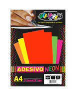 Etiqueta Adesiva Neon A4 Vermelho 100g 20 Folhas Off Paper