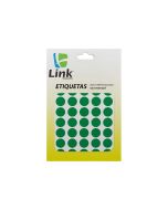 Etiqueta Link Redonda Verde 19mm c/ 210 un