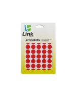 Etiqueta Link Redonda Vermelho 19mm c/ 210 un