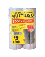Etiqueta p/ Preço 24x12mm Rolo com 250 Etiquetas Link Pt c/10