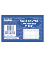 Ficha Contas Correntes 5 x 8 São Domingos - PT 100 fls