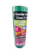 Fita Adesiva Colorida 12mm x 10m Verde Adelbras Pt c/10 un
