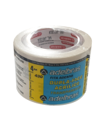 Fita Adesiva Dupla Face 18mm x 30m Adelbras PT c/ 4 un