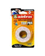 Fita Adesiva Dupla Face Espuma 19mm x 2m Fixa Pro Adelbras