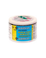 Fita Adesiva Dupla Face Transparente 12mm x 30m Adelbras PT c/ 6 un