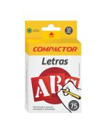 Formas de Letras 75 mm Compactor caixa c/ 37 un