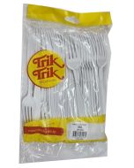 Garfo Super Branco Trik Trik - PT c/ 50 un