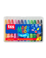 Giz Retrátil Tris Mega Gel Color 12 cores