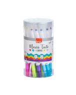 Marca Texto/Carimbo Ponta Dupla BRW PT c/24 un