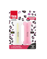Marca Texto Tris Pets Snack Rosa/Amarelo Blister com 2 un