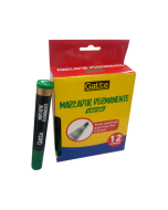 Marcador Permanente Verde Gatte Caixa c/ 12 un