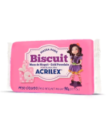 Massa de Biscuit 90g Acrilex Rosa Escuro