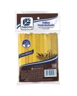 Palitos de Madeira Amarelo Theoto 100 un