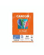 Papel Canson Iris Vivaldi A4 185g Laranja 25 Folhas