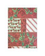 Papel de Presente Fem. Rosas Vermelhas 69 x 99 cm Ref. 124 Zamberetti