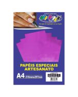 Papel Lamicote A4 250g Rose Gold Off Paper 10 Folhas