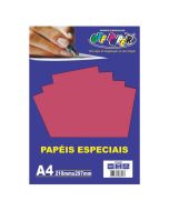 Papel Plus A4 120g Pink Lumi Off Paper 20 Folhas